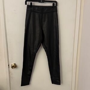Ci Sono Black Faux Leather Pants